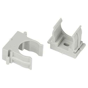 Держатель для труб (клипса) d20мм для прямого монтажа CLIP-20-G-MP сер. (уп.100шт) Эра Б0062104