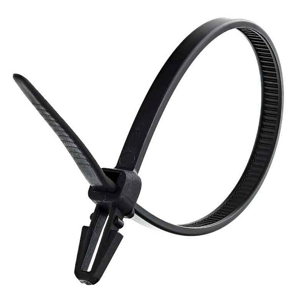 Хомут кабельный нейлоновый с анкером черн. 4.8х200 (уп.100шт) TOKOV ELECTRIC TKE-HNB-4.8-200-B/100 