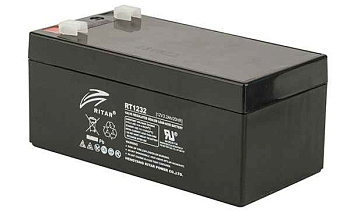 Батарея аккумуляторная Ritar RT1232, F1, 12V/3.2Ah, 60(66)x134x67 HxLxW, 1.25kg, 6-8 лет