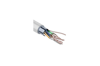 Кабель витая пара F/UTP 4х2х24AWG кат.5E solid CCA PVC сер. (м) PROCONNECT 01-0142-3