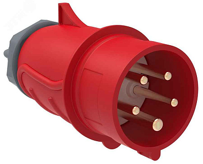 Силовая вилка 025 3Р+РЕ+N 32А 380В IP44 MAGNUM ИЭК