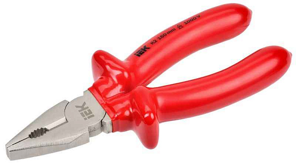 Пассатижи диэлектрические Profi 160мм 1000В ARMA2L 3 IEK A2L3-PL20-K2-160 