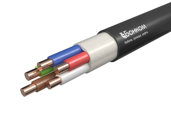 Кабель ВВГ 5x10 (ВВГнг -LS  5x 10 (А) (ож)-0,66), Белроскабель, РБ