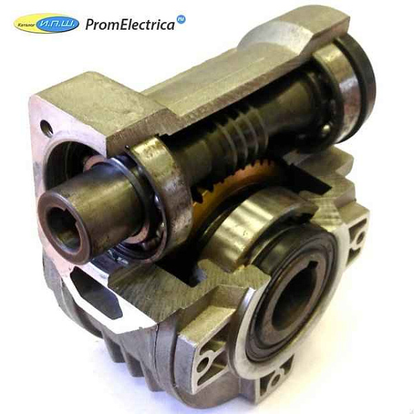Цилиндрический мотор-редуктор 412A (i=22.84) вал вх./вых. 19/25 мм.