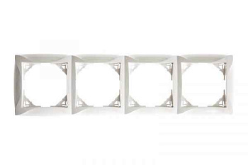 ШЭ Дуэт Рамка 4-я с/у (бел) (15шт/уп) WDE000104