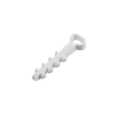 Дюбель-хомут нейлоновый прямоугольный 5-8мм бел. (уп.100шт) Rexant 07-4608 