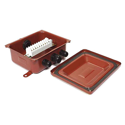 Коробка клеммная У614А У2 IP54 пластиковый ввод ГОФРОМАТИК 