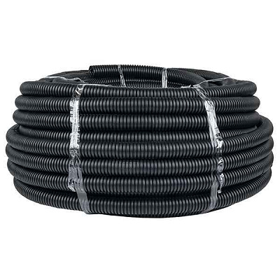 Труба гофрированная ПНД d32мм с протяжкой черн. (уп.50м) Plast PROxima EKF tpnd-32n 