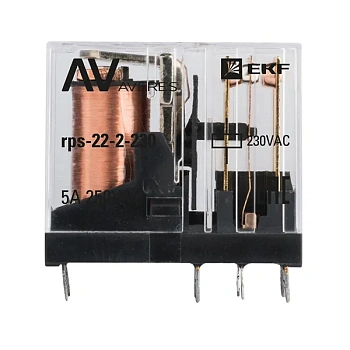 Реле промежут.РП slim 22/2 5A 230В AC EKF AVERES