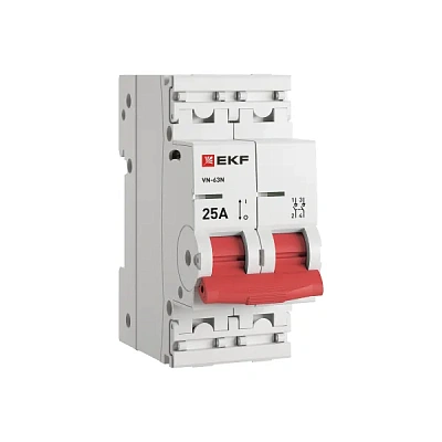 Выкл.нагрузки 2Р 25А (ВН-63N) PROxima 