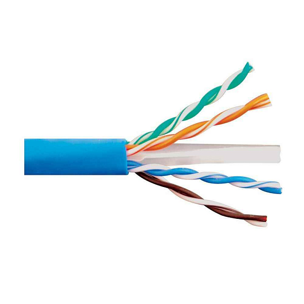 Кабель витая пара F/UTP, CAT 6, PVC, 4PR, 23AWG, INDOOR, SOLID, синий, 305 м, REXANT