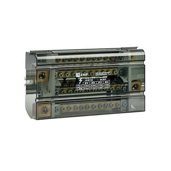 Блок распределительный (кросс-модуль) 160A (4x12) PROxima EKF db-160-4x12 