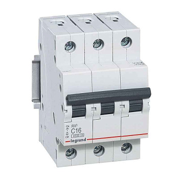 Выключатель автоматический модульный 3п C 50А 4.5кА RX3 ИЭК Leg 419713 Legrand