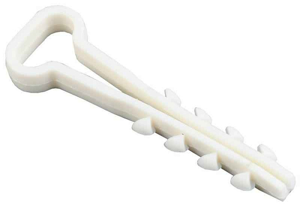 Дюбель-хомут 5х8мм для плоского кабеля нейлон бел. (уп.100шт) IEK UHH35-5-8-100 