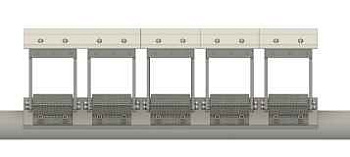 Нож, консоль и прижимное с сборе