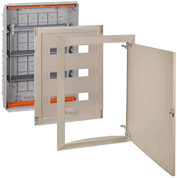 Щит СП 54мод. Тусо 686х518х125мм с метал. дверцей беж. Ruvinil 68154МБЖ