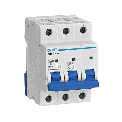 Выключатель автоматический модульный 3п C 40А 10кА NB1-63H (R) CHINT 179875 