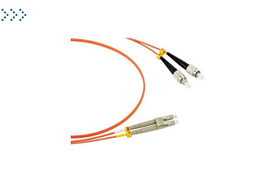 Патч-корд оптический TWT, дуплексный, SC/PC-SC/PC, MM 50/125, 3.0 м 