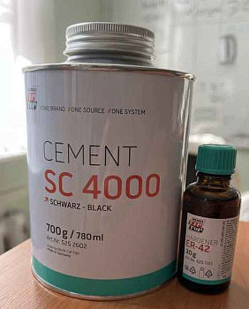 Клей Cement SC 4000, 700 гр. Черный с отвердителем