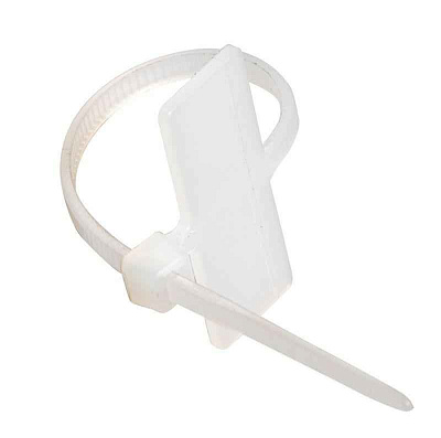 Хомут кабельный ХП2 2.5х100 нейл. бел. с таб. 24х10 (уп.100шт) IEK UHH62-3-100-100 