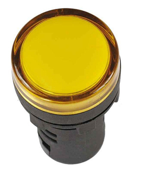 Лампа светосигнальная AD16DS d16мм 230В AC желт. KARAT IEK BLS10-ADDS-230-K05-16