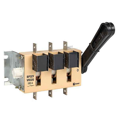 Выключатель-разъединитель ВР32У-31А31220 100А 1 напр. с дугогасит. камерами несъемная лев./прав. рукоятка MAXima EKF uvr32-31a31220 