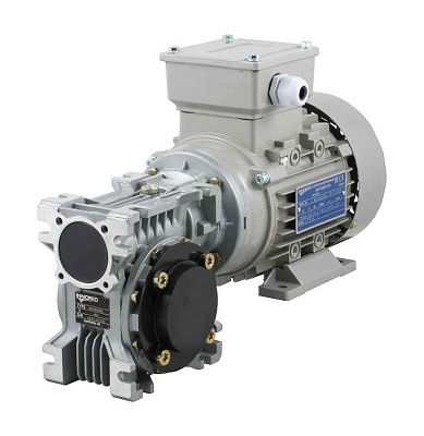 Червячный мотор-редуктор INNOVARI Q50 (i=10) B вал вх./вых. паз под муфту/25 мм.