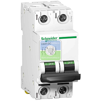 A9N61521 АВТ. ВЫКЛ.C60H-DC 2П 1А C 500В DC Schneider