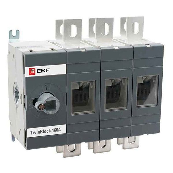 Рубильник 3п 200А реверсивный без рукоятки управления TwinBlock EKF tb-s-200-3p-rev 