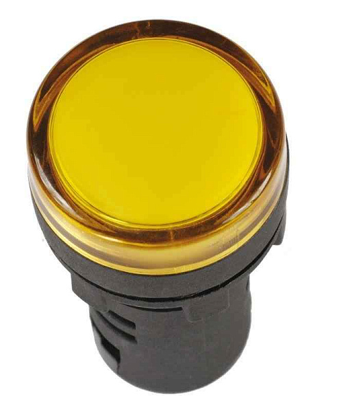 Лампа светосигнальная AD16DS d16мм 230В AC желт. KARAT IEK BLS10-ADDS-230-K05-16