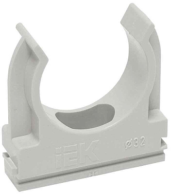 Держатель для труб (клипса) CF16 с защелкой ELASTA IEK CTA10D-CF16-K41-100 