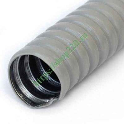 Металлорукав из нержавеющей стали в ПВХ изоляции Р3-НП нг 32 (25 м/уп.) В1,5 ГОФРОМАТИК 