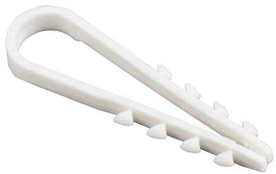 Дюбель-хомут 5-10мм для круглого кабеля нейлон бел. (уп.100шт) IEK UHH35-5-10-100 
