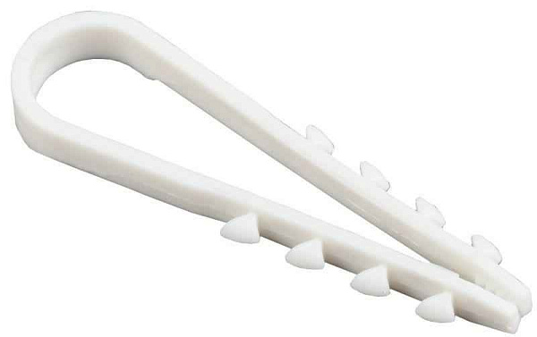 Дюбель-хомут 5-10мм для круглого кабеля нейлон бел. (уп.100шт) IEK UHH35-5-10-100 