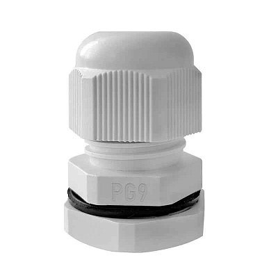 Ввод кабельный (сальник) PG-9 IP68 сер. TOKOV ELECTRIC TKE-PG-9-G 