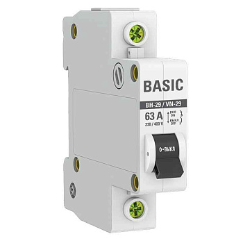 Выкл.нагрузки 1Р 63А (ВН-29) Basic