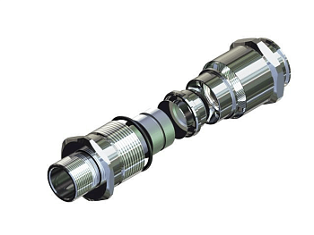 Ех-кабельный ввод ВКВ2ТН-НР-G1 1/2-М50-45 1Ex db e II Gb X ГОФРОМАТИК