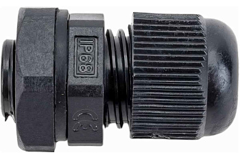 Сальник MG 12 пластик (3-6,5 мм) IP68 черный ГОФРОМАТИК
