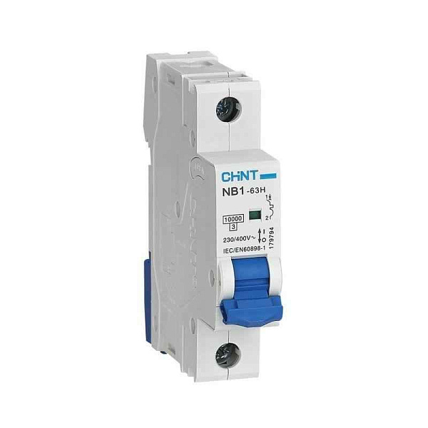 Выключатель автоматический модульный 1п C 40А 10кА NB1-63H (R) CHINT 179791 