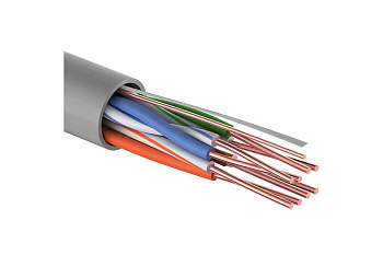 Кабель витая пара U/UTP 4х2х24AWG кат.5E solid CCA PVC сер. (м) PROCONNECT 01-0043-3