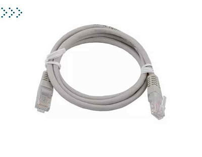 Патч-корд TWT FTP кат.5e, с заливными колпачками, 3.0 м, серый 