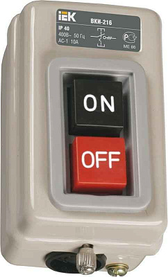 Выключатель ВКИ-211 6А 230/400В IP40 IEK KVK10-06-3 