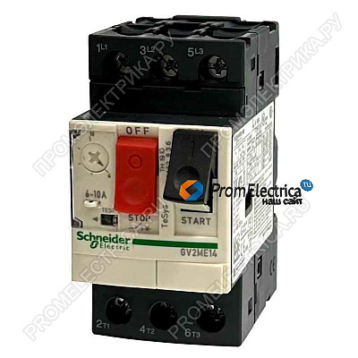 GV2ME10C АВТОМАТИЧЕСКИЙ ВЫКЛЮЧАТЕЛЬ С КОМБИНИРОВАННЫМ РАСЦЕПИТЕЛЕМ 4-6,3А 