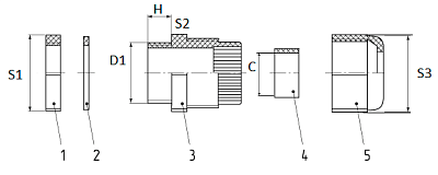 Сальник MG 40 пластик (22-32мм) IP68 серый ГОФРОМАТИК 