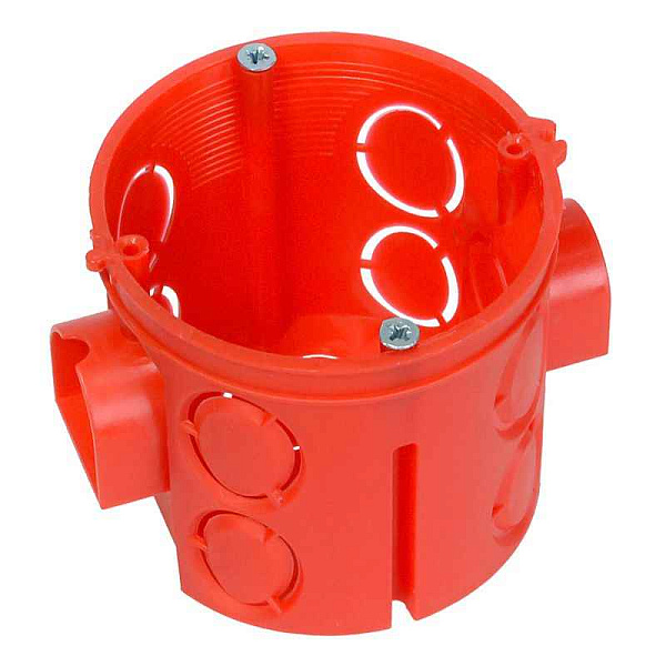 Коробка установочная СП углубленная 80-0510С безгалогенная (HF) 68х62 с саморезами Промрукав 80-0510С 