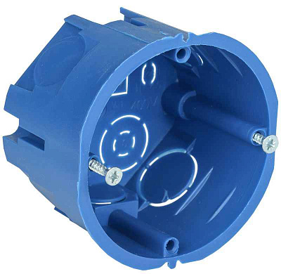 Коробка установочная С3 d68x45 для твердых стен (с саморезами) GENERICA UKT10-068-045-000-A-N-UO 