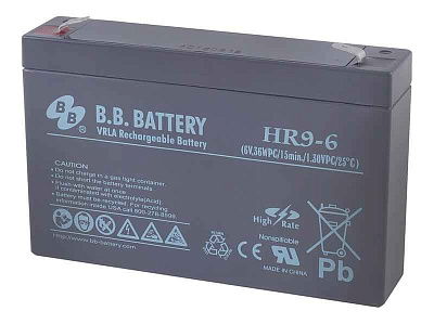 Аккумулятор 6В 9А.ч HR 9-6 B.B. Battery - купить в Москве - ООО Гамма-компоненты