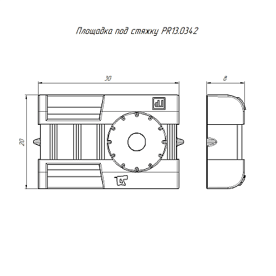 Площадка под стяжку для прямого монтажа черн. (уп.100шт) Промрукав PR13.0342 