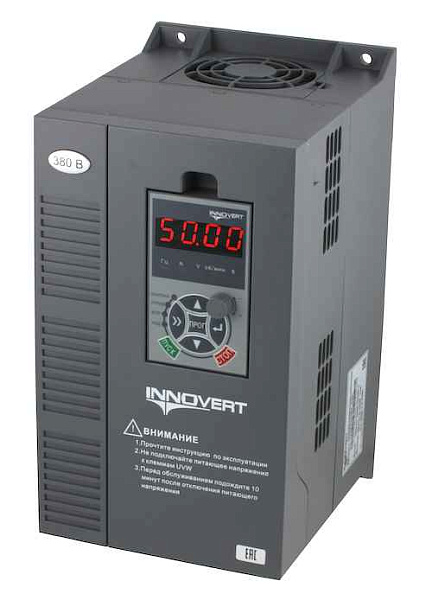 Преобразователь частоты векторный INNOVERT ITD402U43B2 (4,0 кВтx380 В), выходной ток 9.0 А, NPN/PNP 