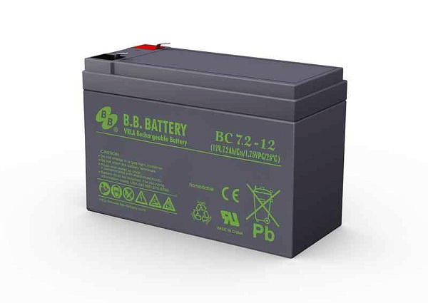 Аккумулятор 12В 7.2А.ч BC 7.2-12 B.B. Battery - купить в Москве - ООО Гамма-компоненты